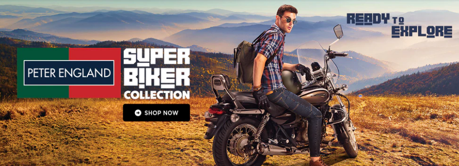 Peter England and Bajaj have teamed up to launch the Biker collection