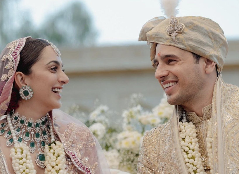 Manish Malhotra designed Kiara and Sidharth’s charming wedding attire which is inspired by Rome